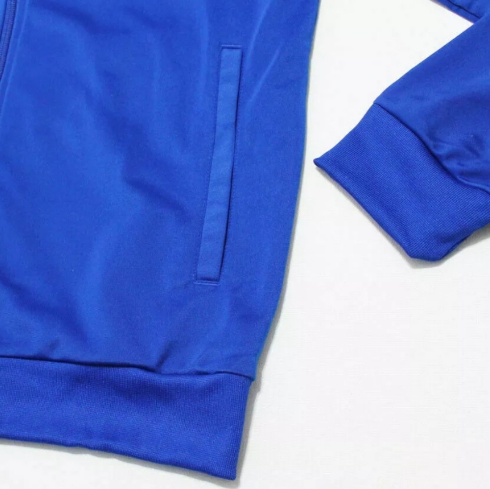 Adidas Basics Minimalist Men's Tracksuit Blue New - Picture 4 of 12